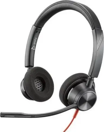 Kufje Poly Blackwire C3320, USB, 20Hz-20kHz, të zeza
