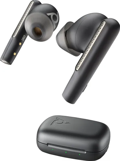 Kufje pa tela Poly Voyager Free 60 UC, Bluetooth, me mikrofon, të zeza - 1