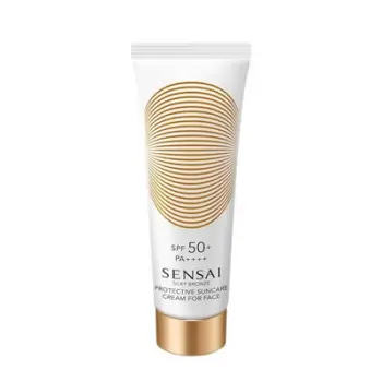 Krem mbrojtës ndaj diellit Sensai Protective Suncare Cream For Face SPF 50+ Silky Bronze, 50 ml
