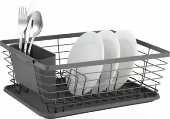 Tharëse enësh KingHoff KH-1715, me tabaka uji, metal, e zezë