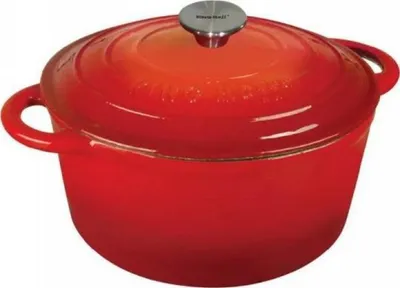 Tenxhere me kapak KingHoff, 24 cm, e kuqe - 1