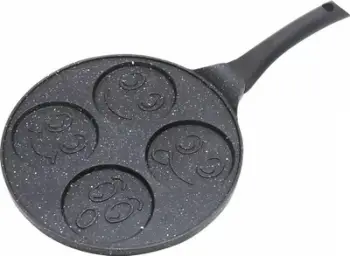 Tigan për waffle KingHoff KH, 26.5 cm, jo-ngjitës, i zi