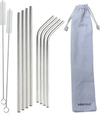 Set pipa metali KingHoff, 8 copë