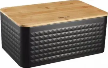 Kuti buke KingHoff KH-1713, çelik, kapak bambu, e zezë