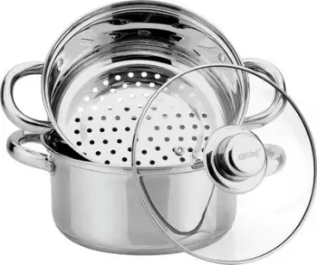 Tenxhere me avull KingHoff KH-3318, 24 cm, argjend