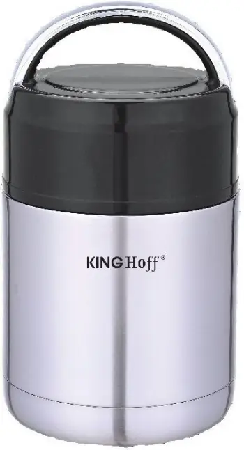 Termos KingHoff, 0.8 L, i argjendtë