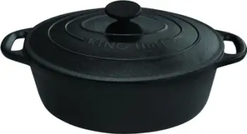 Tavë hekuri KingHoff KH-1111, 33cm, 6.2L, e zezë