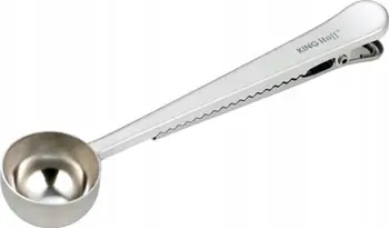 Lugë kafeje me kapëse KingHoff KH-1274, çelik inox, argjend