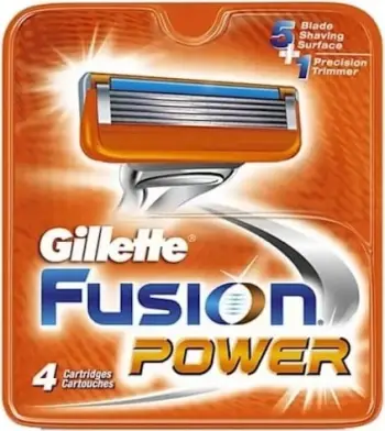 Rezerva për brisk Gillette Fusion Power për meshkuj 4 copë