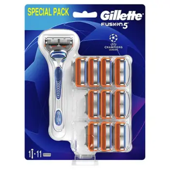 Set Gillette Fusion, brisk rroje + 11 koka zëvendësuese