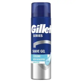 Xhel rroje për meshkuj Gillette Series Sensitive Eucalyptus (Cooling Shave Gel), 200 ml