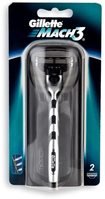 Brisk rroje Gillette Mach3, dorëzë me 2 koka zëvendësuese