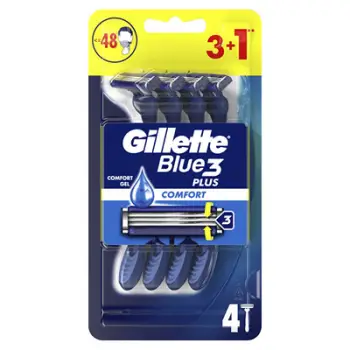 Set brisqe për rruajtje Gillette Blue3 Plus Comfort, 4 copë