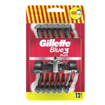 Set brisqe rroje Gillette Blue3 Red, 12 copë