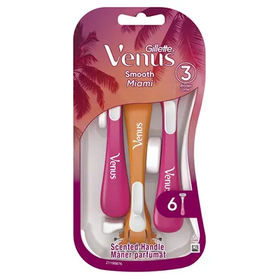 Brisk rroje Venus Smooth Miami Gillette, 6 copë - 1