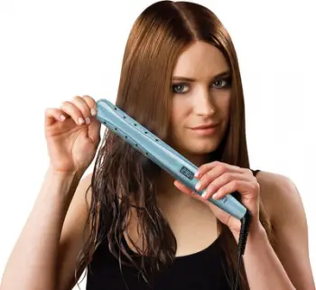 Drejtuese për flokë Remington Wet 2 Straight S7300, e kaltër