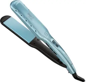 Drejtues flokësh Remington Wet2Straight S7350, për përdorim në flokë të lagësht ose të thatë, blu