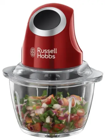 Mini blender Russell Hobbs Desire 24660-56, enë qelqi, kompakt, i kuq