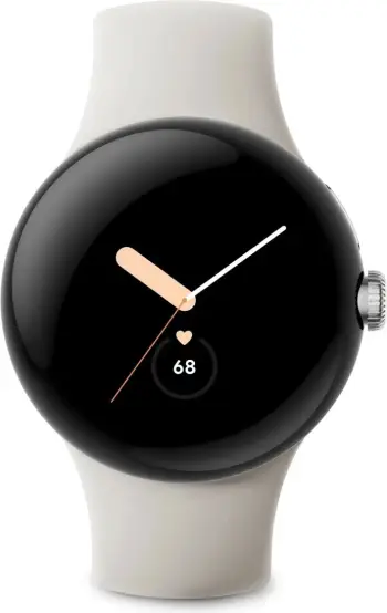 Smartwatch Google Pixel Watch LTE, Polished Silver/Chalk, LTE, 294mAh