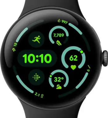 Smartwatch Google Pixel Watch 3, 32GB, AMOLED, GPS, Matte Black