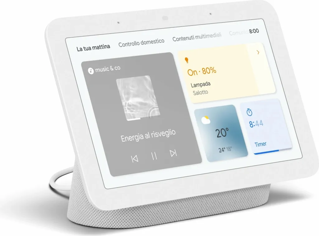 Google Nest Hub Gen 2, Google Assistant, 7 inç, Bardhë - 2