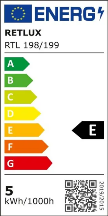Llambë Retlux 198 stm.LED, Qi 5W, e bardhë