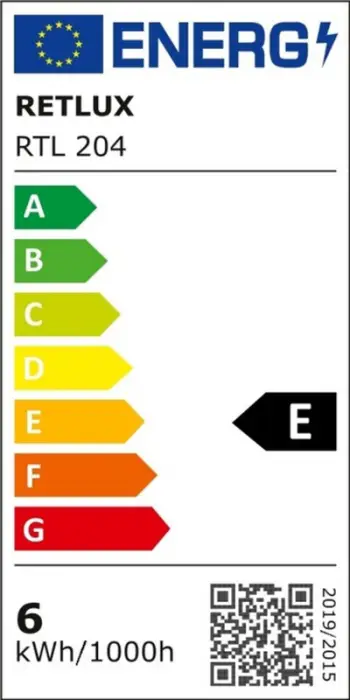Llambë Retlux, LED, Qi, 6W, e zezë