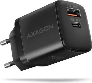 Karikues AXAGON ACU-PQ30, USB-A, USB-C, PD, QC4+, 30W, i zi