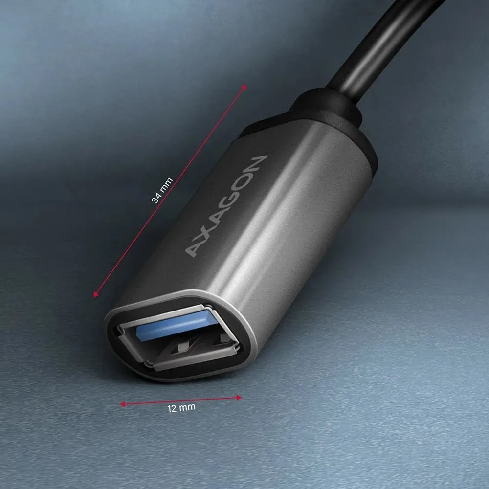 Përshtatës AXAGON USB-C - USB-A (M/F), USB 3.2 Gen 1, 3A, 20cm - 6