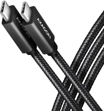Kabllo AXAGON USB-C - USB-C SPEED+ USB3.2 Gen 2, PD100W 5A, 4K UHD, 1m, e zezë