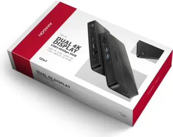 Docking station AXAGON HMC-U4, USB4 40Gbps, HDMI dhe DP 8K, gri