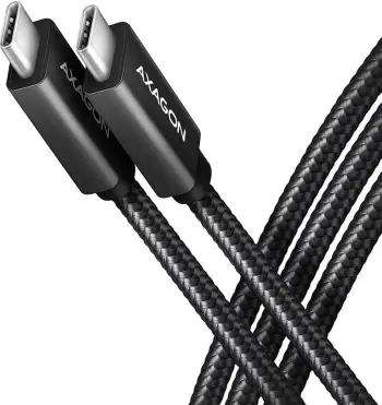 Kabllo AXAGON USB-C - USB-C SPEED+ USB3.2 Gen 2, PD100W 5A, 4K UHD, 2m, e zezë