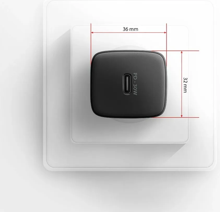 Karikues rrjeti AXAGON ACU-PD30, USB-C, 30W, i zi - 6