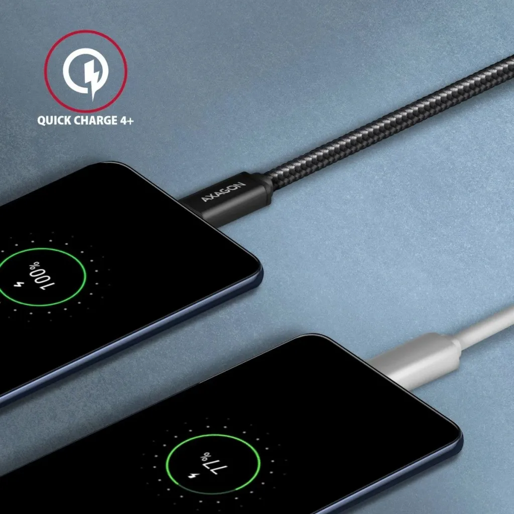 Kabllo AXAGON USB-C - USB-C SPEED USB3.2 Gen 1, PD60W 3A, 1m, e zezë - 5