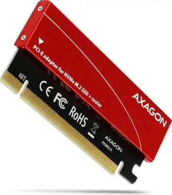 Përshtatës Axagon PCIe x16 në M.2 NVMe + ftohës (PCEM2-S)