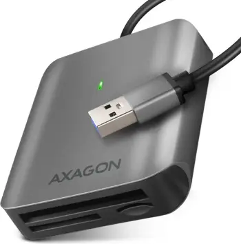 Lexues kartash Axagon CRE-S3, USB-A 3.2 Gen 1, 3 slote SD microSD CF, gri