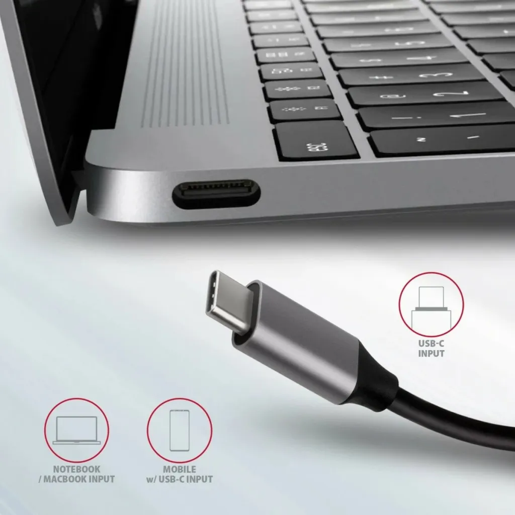 Kuti e jashtme për disqe Axagon HMC-6M2, për SSD M.2 SATA, USB C 3.2 Gen 1, e hirtë - 8