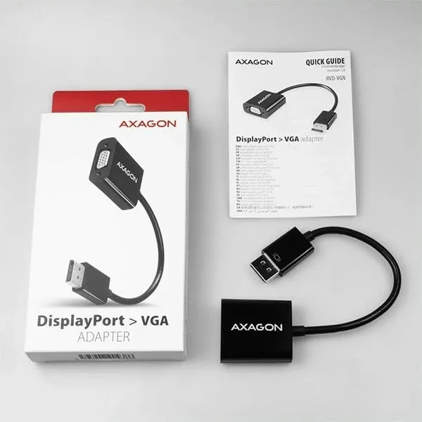 Përshtatës AXAGON RVD-VGN, DisplayPort - VGA, FullHD - 7