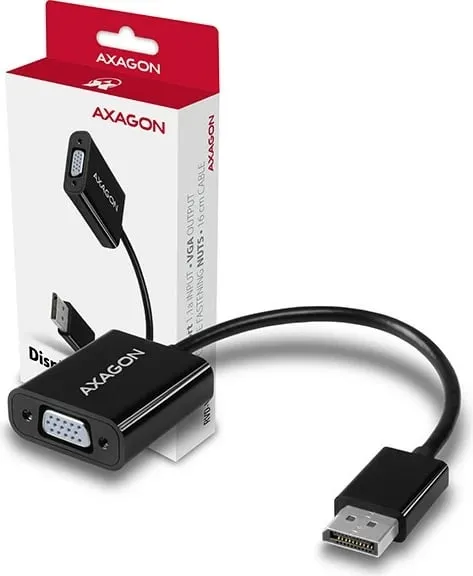 Përshtatës AXAGON RVD-VGN, DisplayPort - VGA, FullHD - 9