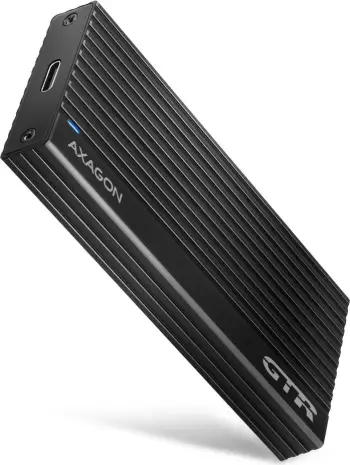 Kuti e jashtme AXAGON EEM2-GTR, për SSD NVMe M.2, USB 3.2 Gen 2, alumini, gri