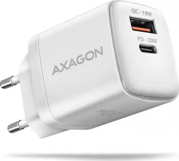 Karikues muri Axagon ACU-PQ20W, 20W, USB A dhe USB C, i bardhë