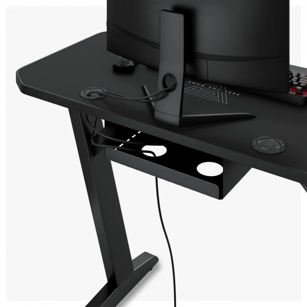 Tavolinë SENSE7 Nomad Classic, 120cm × 60cm, e zezë - 9