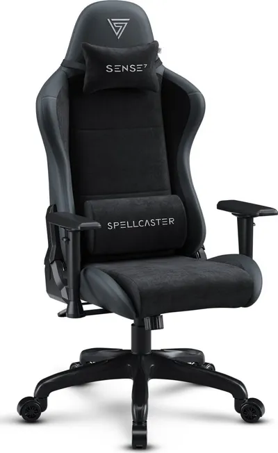 Karrige SENSE7 Spellcaster FUKU XL, material+lëkurë, e zezë - 1