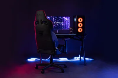 Karrige SENSE7 Sentinel, me lëkurë artificiale, e zezë - 10