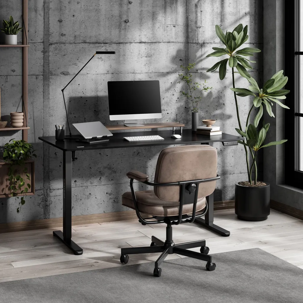 Tavolinë elektrike SENSE7 NOJO LIGHT, 140 x 70 cm, e zezë - 2