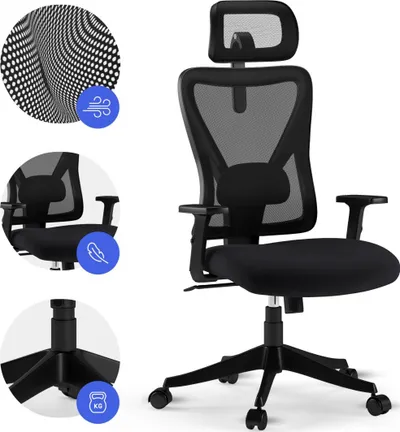 Karrige për zyrë SENSE7 Tone, e zezë - 5