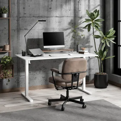 Tavolinë elektrike SENSE7 NOJO LIGHT, 140 x 70 cm, e bardhë - 2