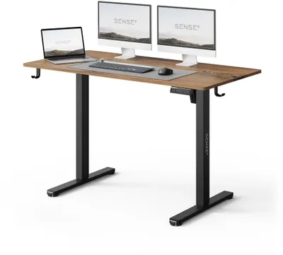Tavolinë elektrike SENSE7 NOJO LIGHT, 120 cm x 60 cm, kafe e errët - 1