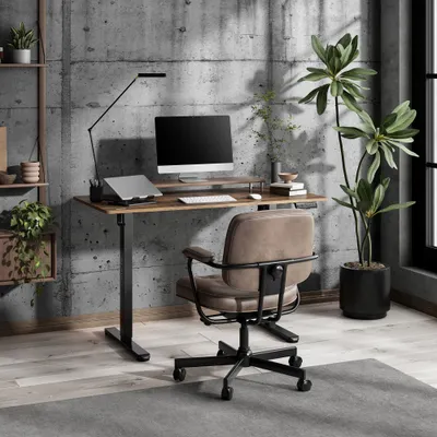 Tavolinë elektrike SENSE7 NOJO LIGHT, 120 cm x 60 cm, kafe e errët - 2