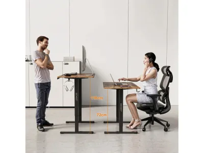 Tavolinë elektrike SENSE7 NOJO LIGHT, 120 cm x 60 cm, kafe e errët - 7